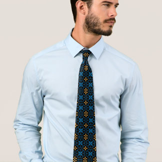 Corbata Patrón marroquí Azulejos de cuello azul regalo mas