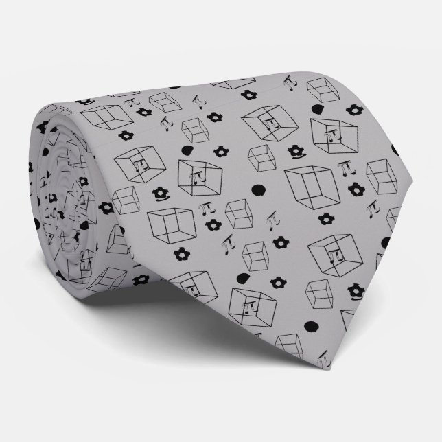 Corbata Patrón matemático (Enrollado)