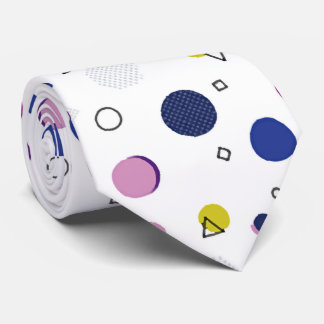 Corbata Patrón Memphis colorido