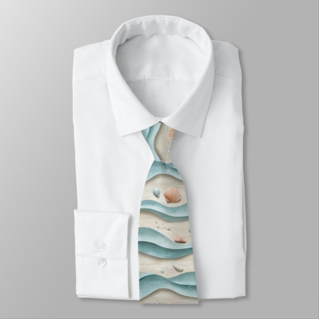 Corbata Patrón Mínimo de Playa Boho (Atado)
