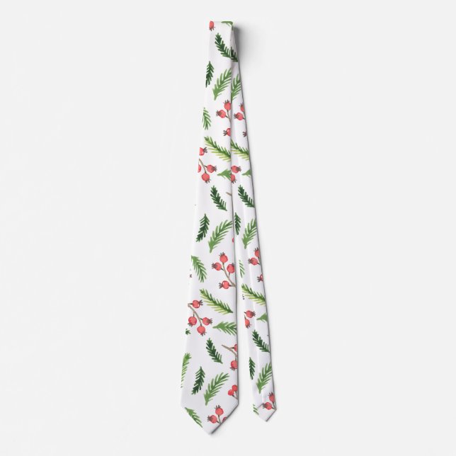 Corbata Patrón Mistletoe de Navidades de mano brillante di (Anverso)