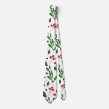 Patrón Mistletoe de Navidades Elegantes | Necktie