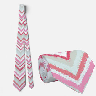 Corbata Patrón moderno de ikat en forma de chevron zig zag