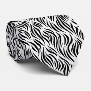 Corbata Patrón Moderno de Rayas de Cebra
