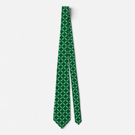 Corbata Patrón moderno Patrón verde Tejido de cuello