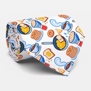 Corbata Patrón mono de desayuno lindo – Comida Kawaii sin