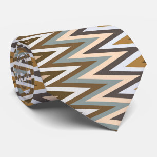 Corbata Patrón multicolor de zigzag