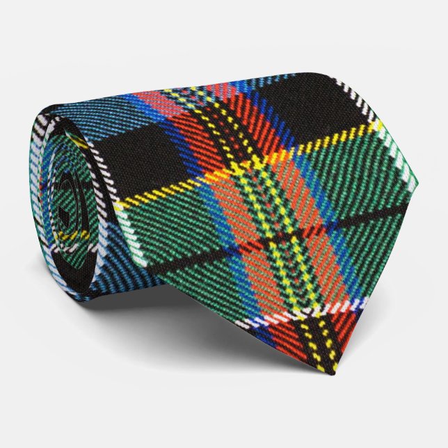 Corbata Patrón multicolor Tartán (Enrollado)