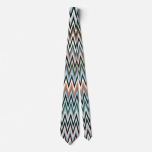 Corbata Patrón Multicolorizado de Zigzag