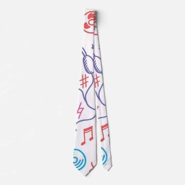 Corbata Patrón musical (Anverso)