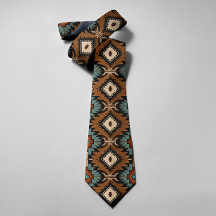 Corbata Patrón Nativo Americano Cultura India Estilo Boho