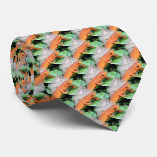 Corbata Patrón natural del salamandra del Naranja rojo Eft