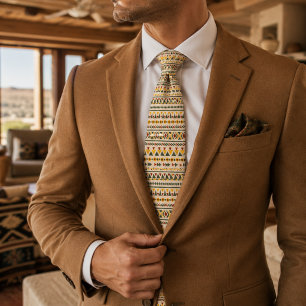 Corbata Patrón navajo azteca