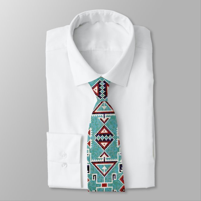 Corbata Patrón Navajo de indios nativos americanos (Atado)