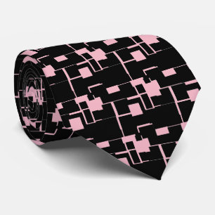Corbata Patrón negro/rosa de Guay de moda
