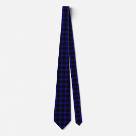 Corbata Patrón negro y azul moderno