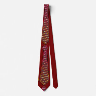 Corbata Patrón Novedad Dk Rojo