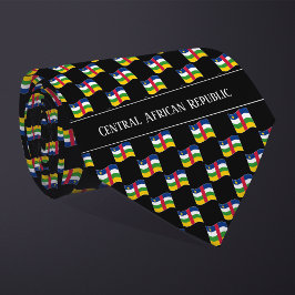 Corbata Patrón ondulado de bandera de la República Centroa