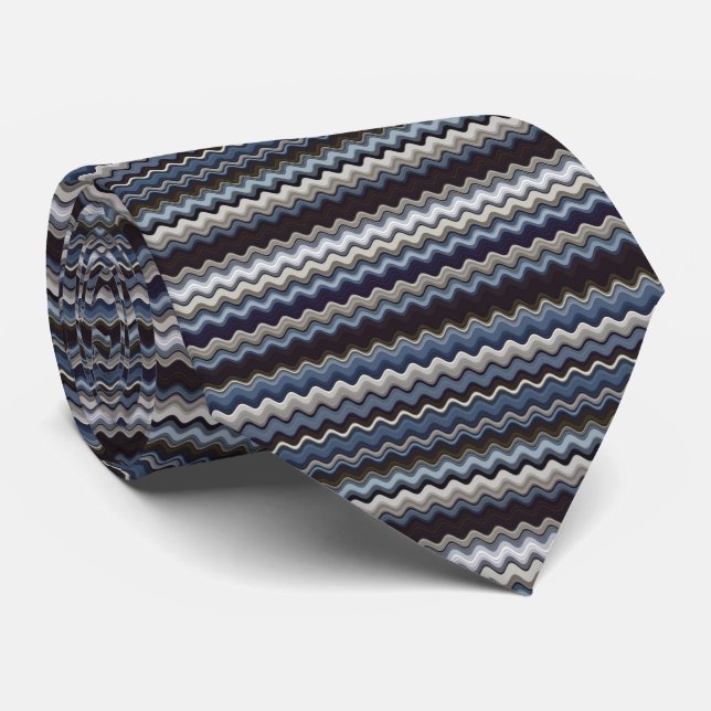 Corbata Patrón ondulado multicolor (Enrollado)