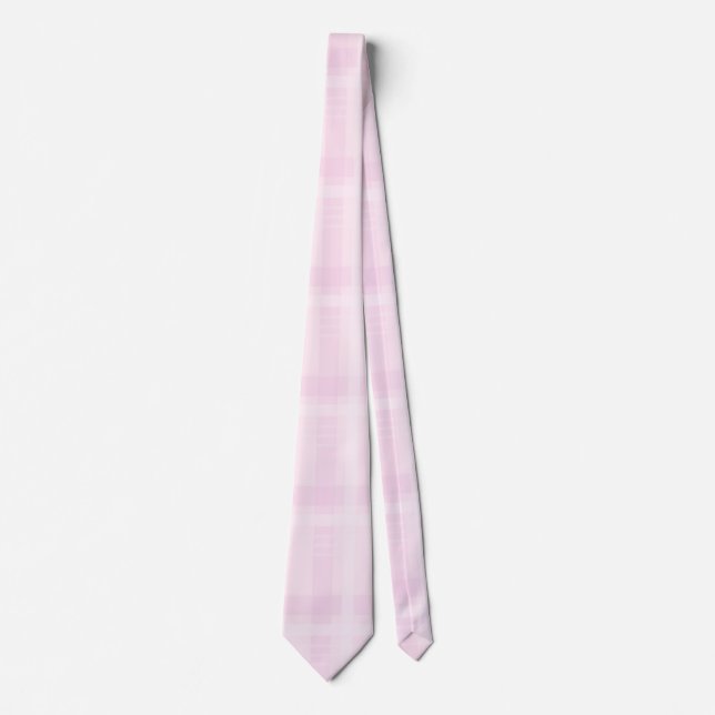 Corbata Patrón Pastel Rosa | Suave y estético (Anverso)
