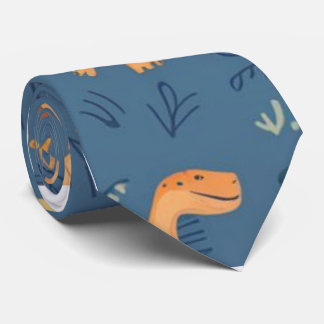 Corbata patrón prehistórico de dinosaurio t-rex