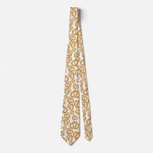 Corbata Patrón Pretzel dibujado a mano moderna