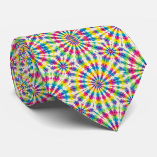 Corbata Patrón psicodélico de Tie-Dye