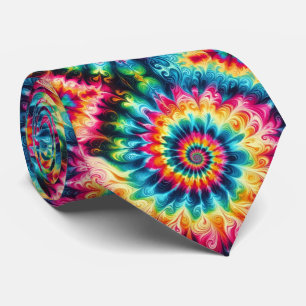Corbata Patrón psicodélico de Tie-Dye