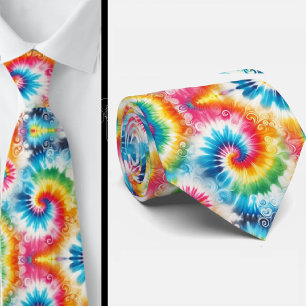 Corbata Patrón psicodélico de Tie-Dye