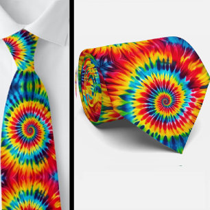 Corbata Patrón psicodélico de Tie-Dye