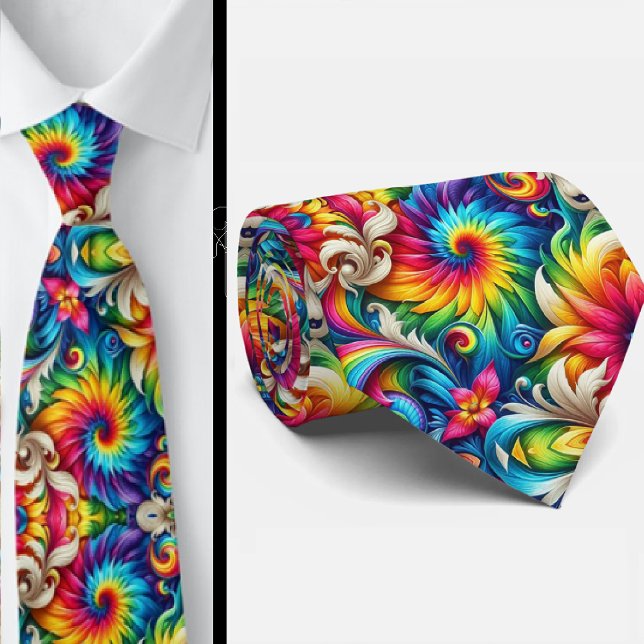 Corbata Patrón psicodélico de Tie-Dye (Subido por el creador)