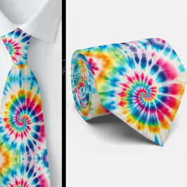 Corbata Patrón psicodélico de Tie-Dye