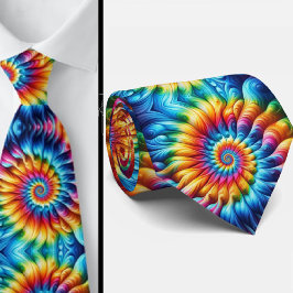 Corbata Patrón psicodélico de Tie-Dye