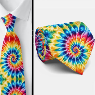 Corbata Patrón psicodélico de Tie-Dye
