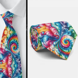Corbata Patrón psicodélico de Tie-Dye
