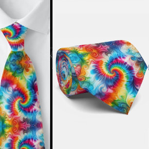 Corbata Patrón psicodélico de Tie-Dye