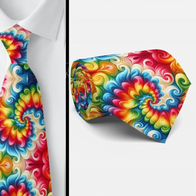 Corbata Patrón psicodélico de Tie-Dye (Subido por el creador)