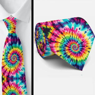 Corbata Patrón Psicodélico de Tie-Dye