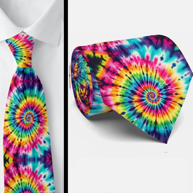 Corbata Patrón Psicodélico de Tie-Dye (Subido por el creador)