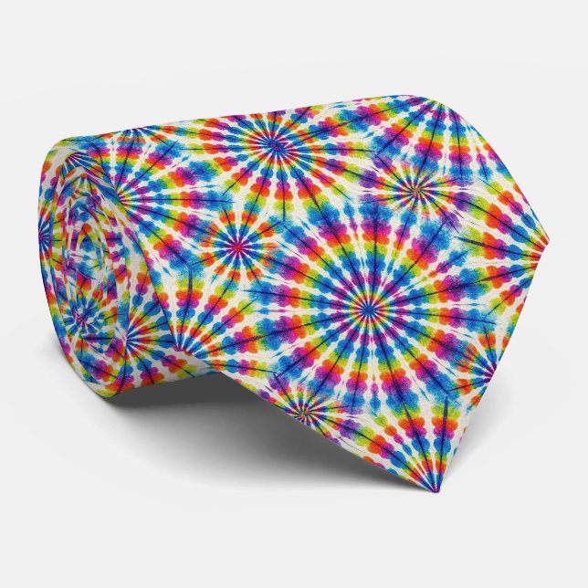 Corbata Patrón psicodélico de Tie-Dye (Enrollado)