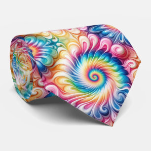 Corbata Patrón psicodélico de Tie-Dye
