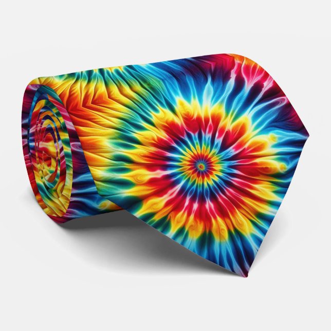 Corbata Patrón psicodélico de Tie-Dye (Enrollado)