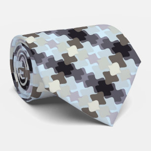 Corbata Patrón púrpura amarillo azul apagado