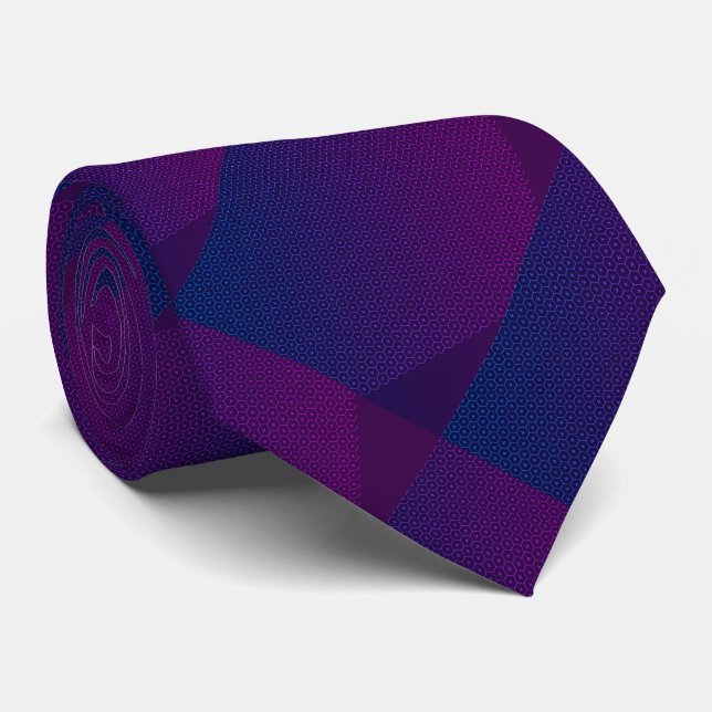 Corbata Patrón púrpura de uva (Enrollado)