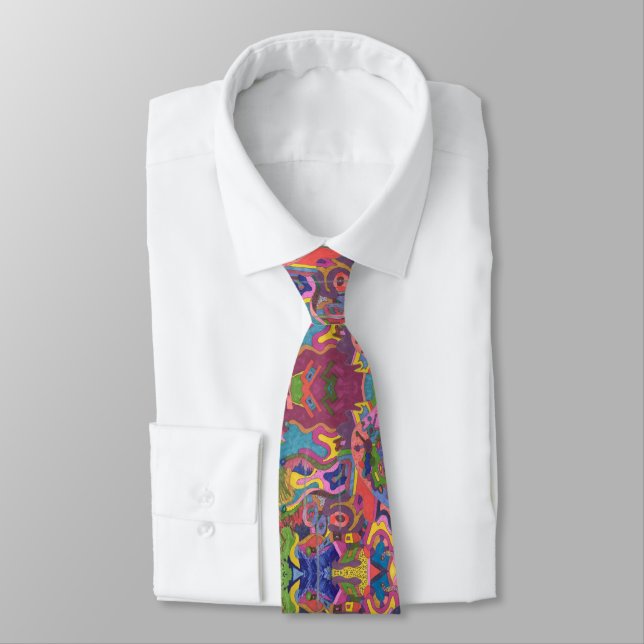 Corbata Patrón reflejado de "encima de la tormenta" (Atado)
