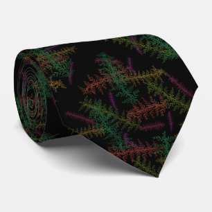 Corbata Patrón repetitivo de hojas caídas coloridas sobre 