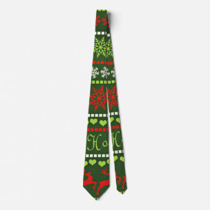 Corbata Patrón repetitivo de Navidad