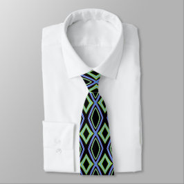 Corbata Patrón retro de gema geométrico