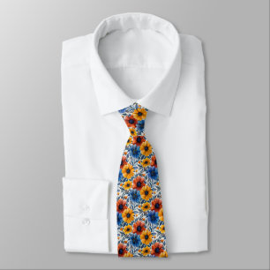 Corbata Patrón retro de moda rústica floral