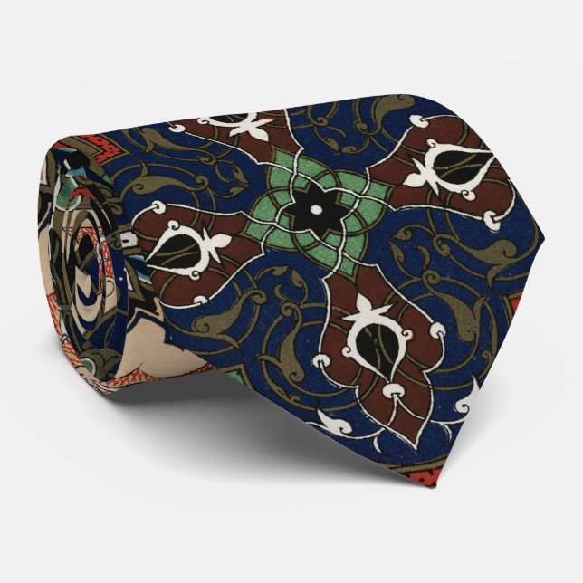 Corbata Patrón retro intrincado árabe (Enrollado)